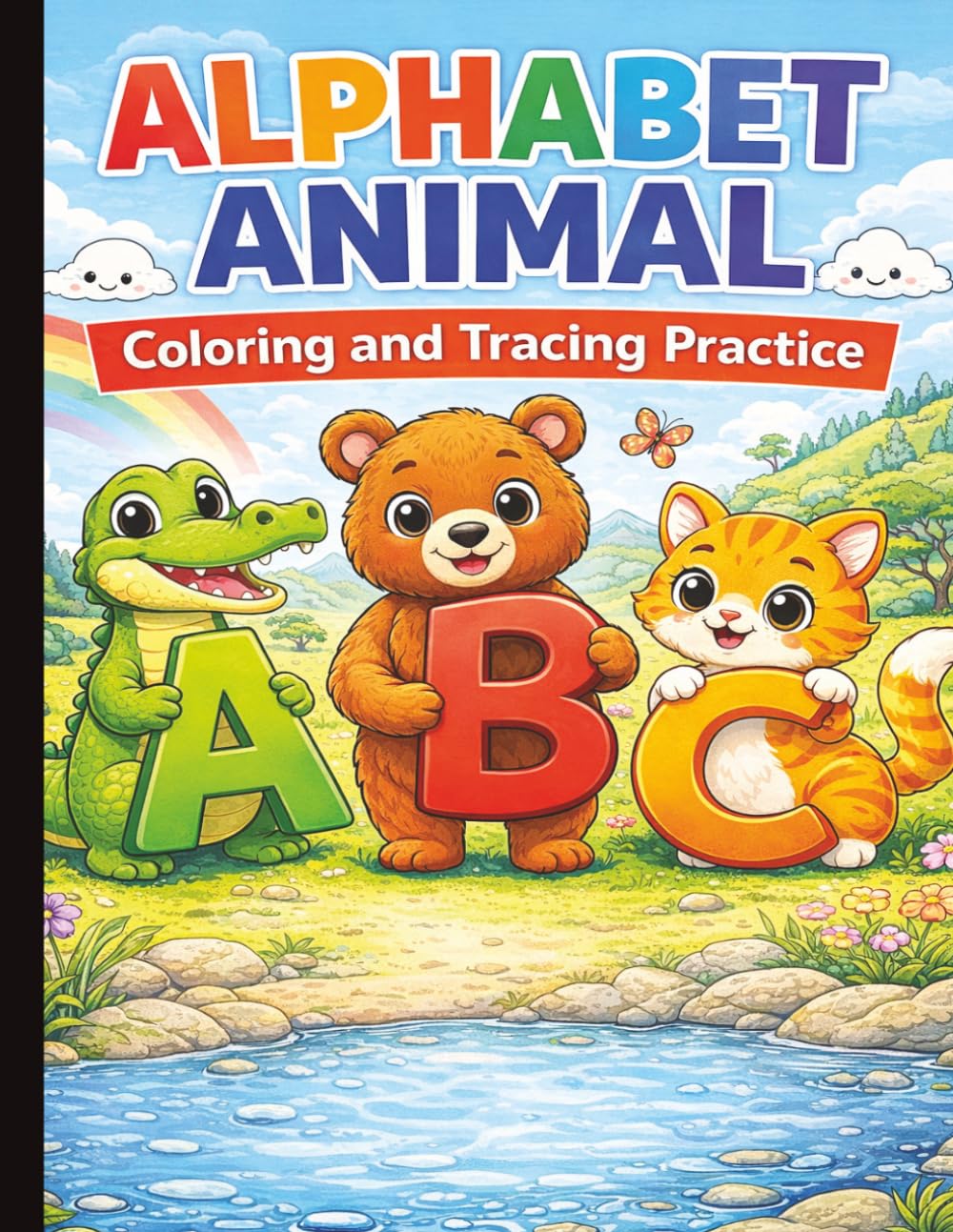 My First Alphabet Animal Coloring and Tracing Book