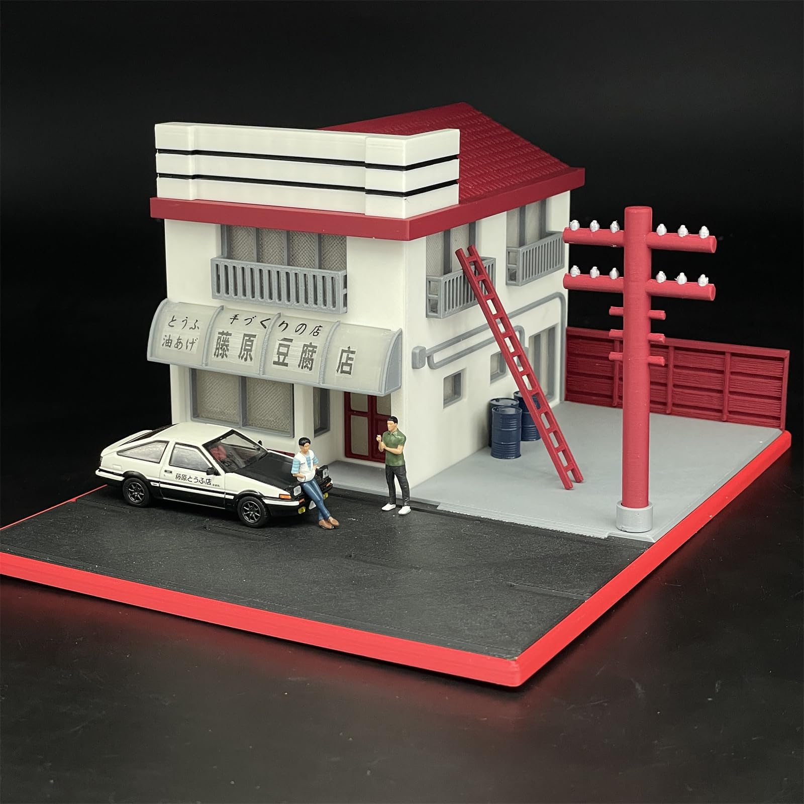 Amazon.co.jp: 1/64 藤原豆腐店モデル（製品は組み立てが必要