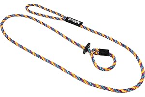 Mad Dog Products English Slip Dog Lead | 3/8 Inch x 8 Feet | Rainbow
