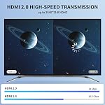 4k HDMI câble 50 FT,Haute vitesse HDMI 2.0 Cord, support 4K@60Hz, ARC, HDR, 3D, Ethernet, compatible avec TV, - C'est quoi, ça ? PS4/5, Xbox, Projecteur, Soundbar, Sky, PC, portable