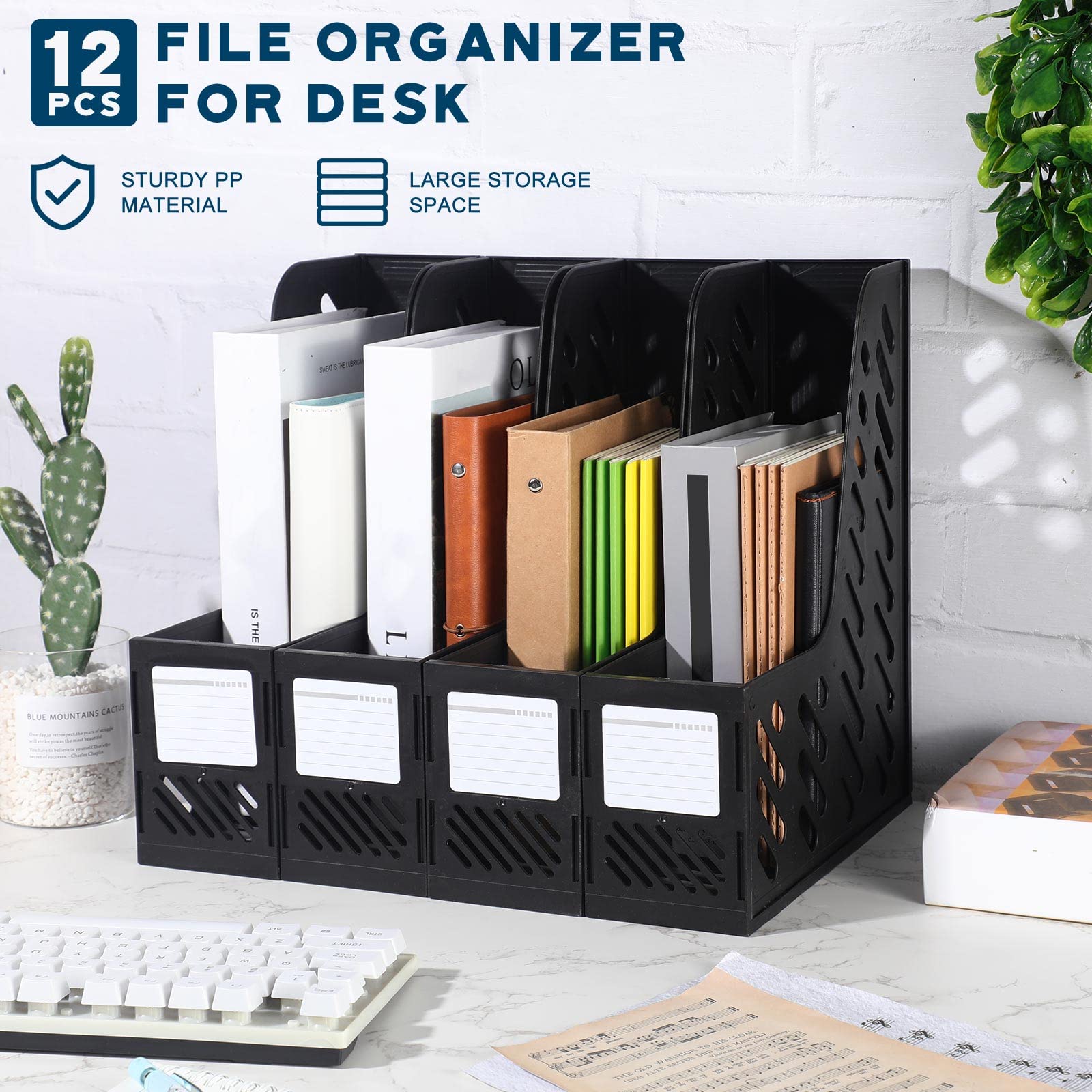 Branded Magazine Rack Desk Snapklik.com : Glenmal 12 Pack Magazine Organizers Binder Organizer For ...