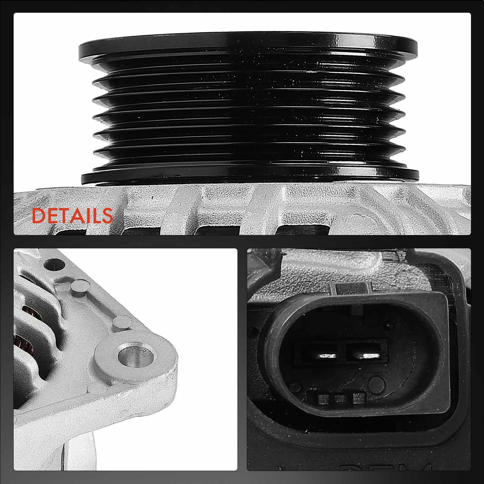 Frankberg Lichtmaschine Generator Kompatibel mit A4 8D2 B5 1.6L-2.8L 1995-2001 Superb I 3U4 1.8L-2.8L 2001-2008 P.a.s.s.a.t 3B2 1.6L-2.8L 1998-2000 A6 4B2 C5 Replace# 078903016G