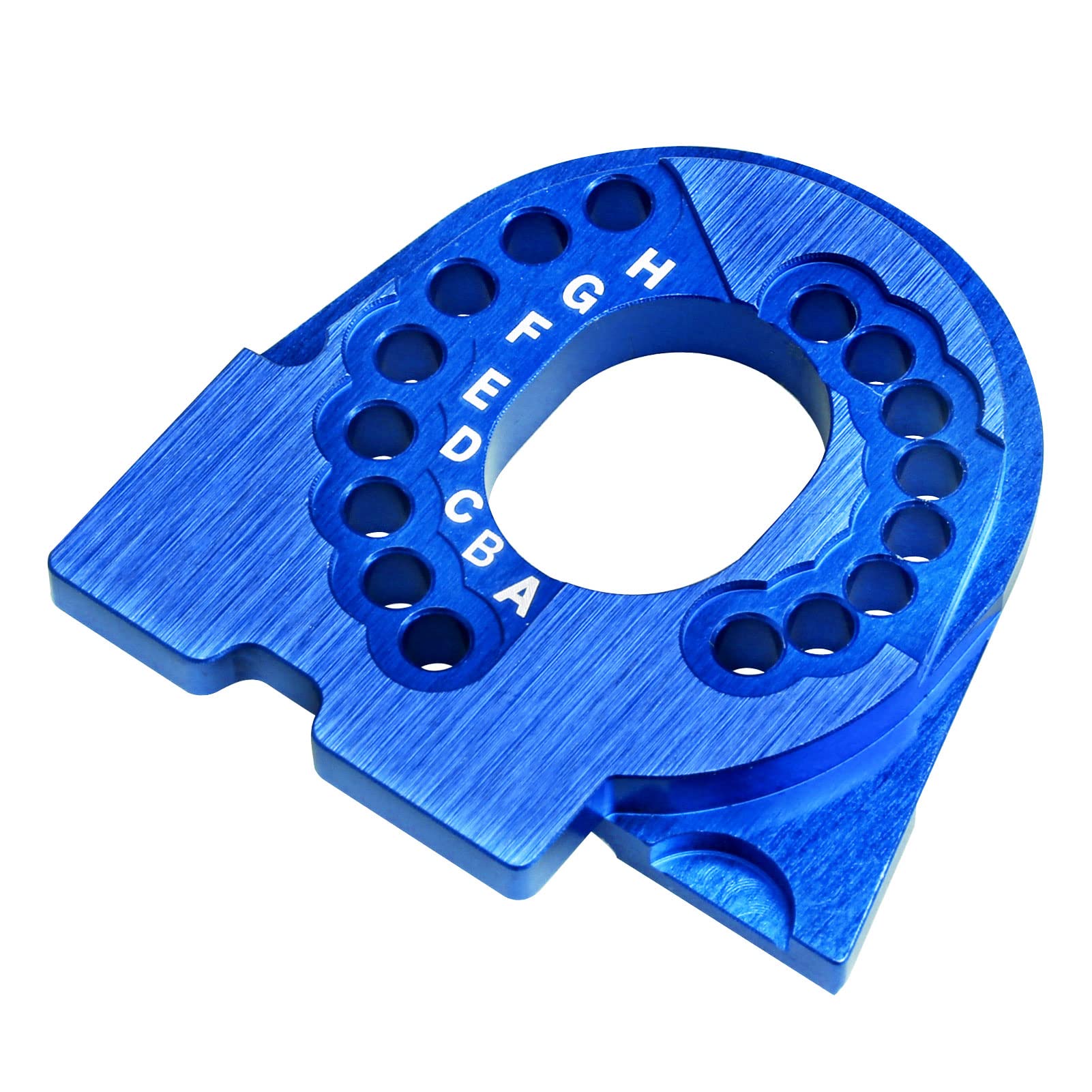 CNC Aluminum Motor Mount Plate For Traxxas 4-Tec 2.0 – Blue Anodized Upgrade Part By INTEGY