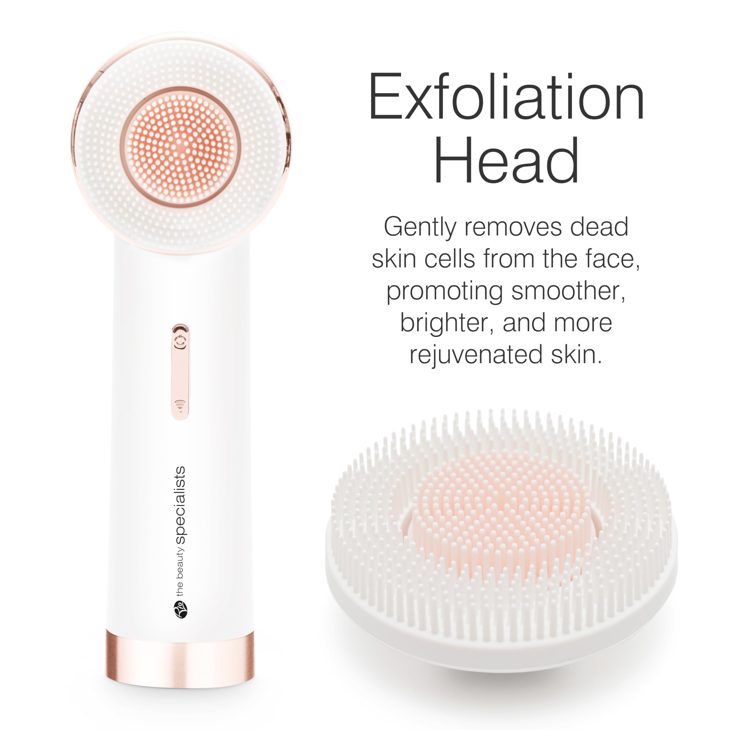 Rio Pure Cleanse Deep Facial Cleansing & Exfoliating Facial Brush, with 2 Brush Heads for Deep Cleansing Gentle Exfoliating - Image 3