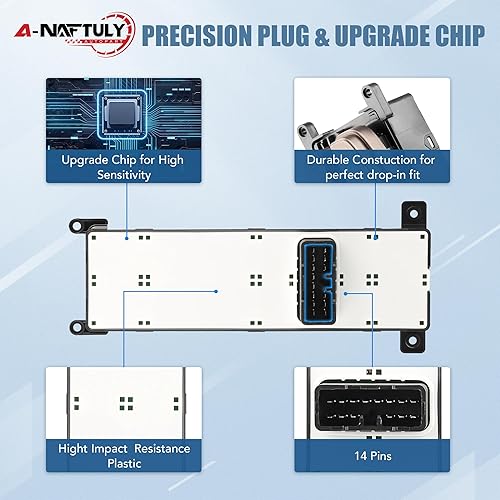 Miniatura 3 de Interruptor de ventana eléctrica principal del lado del conductor para Hyundai Sonata 2008 2009 2010, interruptor de control de la ventana del