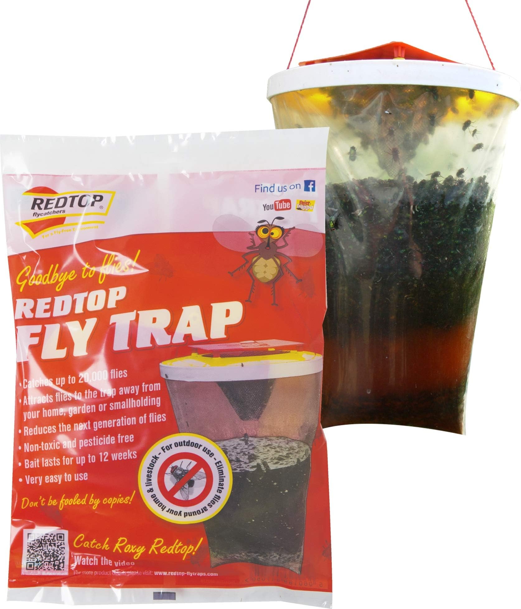 Fly Trap, Red, 2 Pack