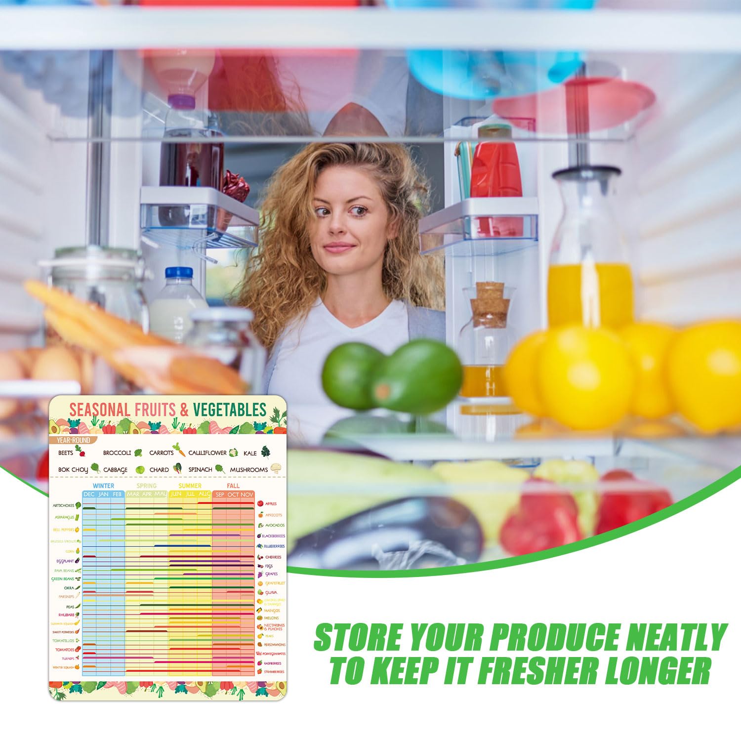 Fruit & Vegetable Seasonal Guide Fridge Magnets - Image 4