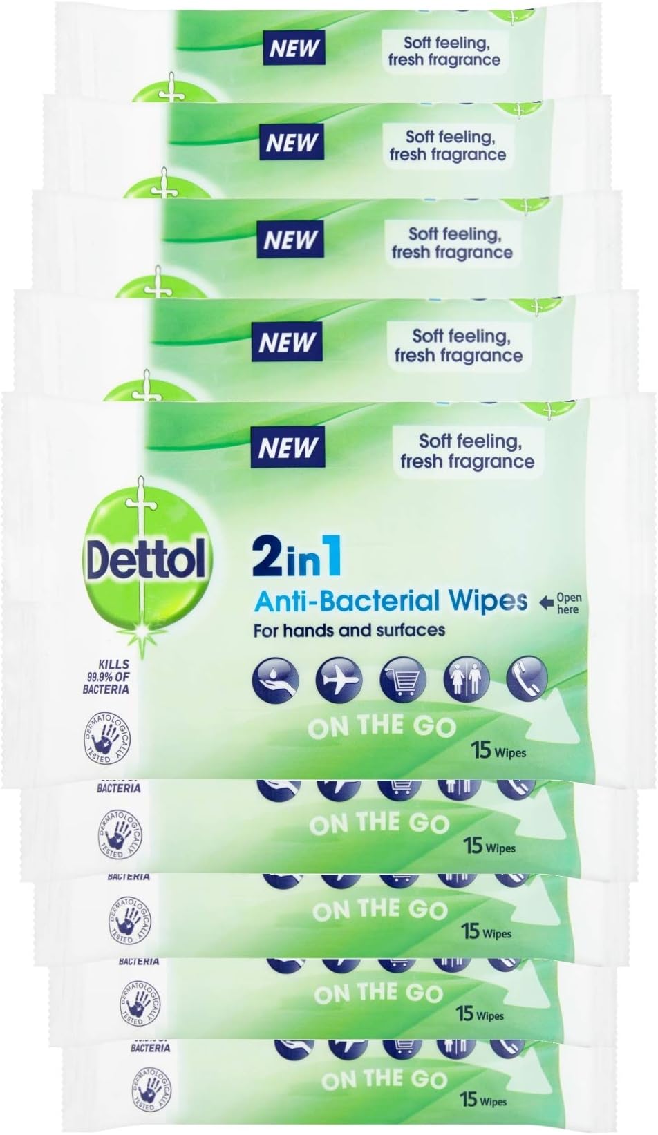 Dettol 2 in 1 Antibacterial Wipes