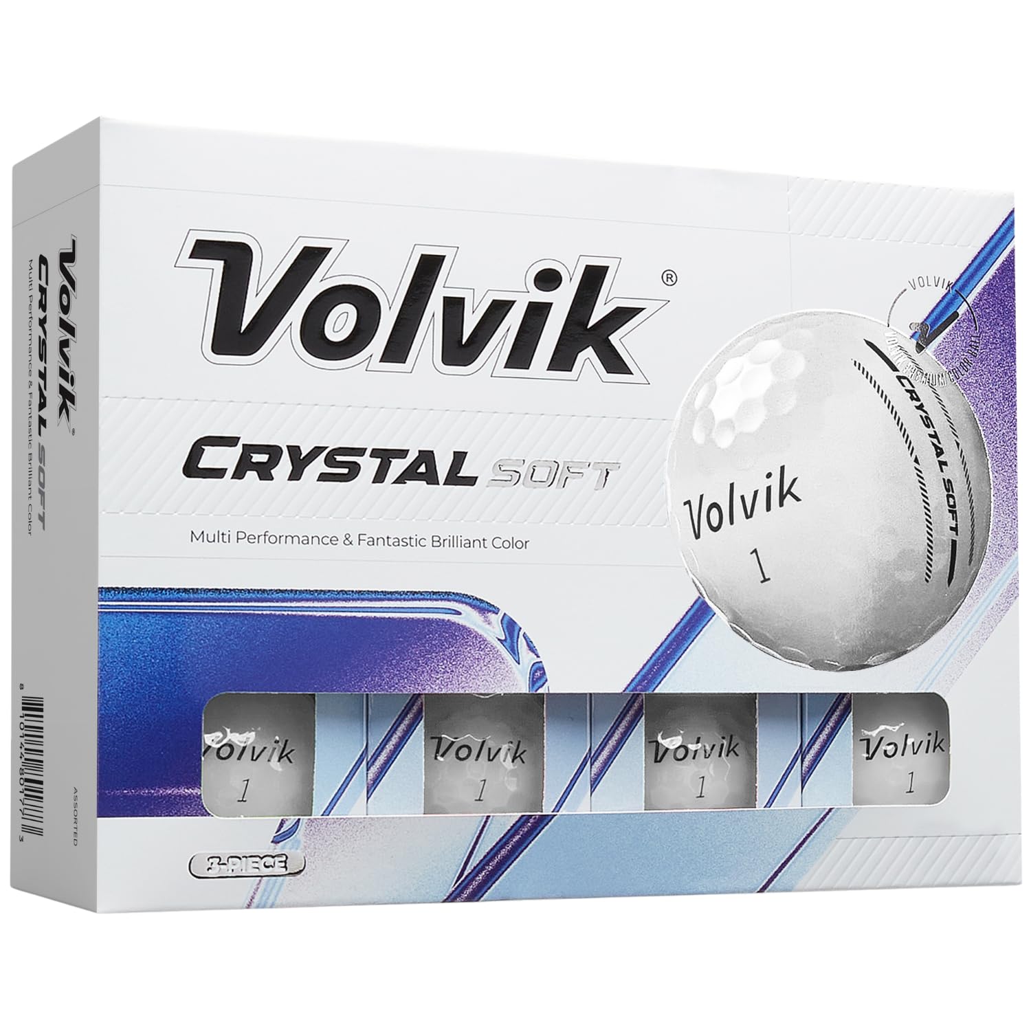 Volvik Crystal Soft Golf Balls (White)