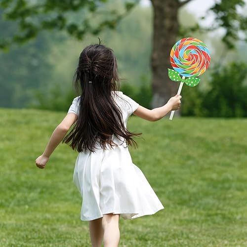 Miniatura 2 de Piruleta de hadas, 2 piezas de adornos de caramelo grandes, piruleta de remolino, piruleta, comida falsa, accesorios de fotos para bodas, fiestas de