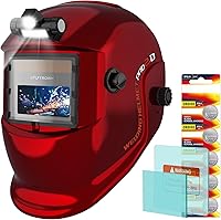 Vista 15 de TRQWH - Casco de soldar con luz, color real, oscurecimiento automático, cascos de soldadura para hombres, con energía solar, con capucha