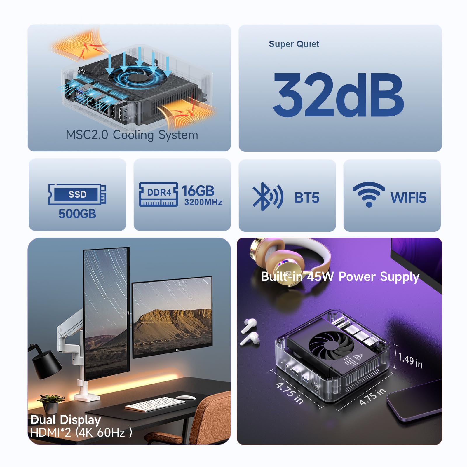 Amazon.co.jp: OUMAX デュアルLANミニPC N150、Intel 13th Twin Lake