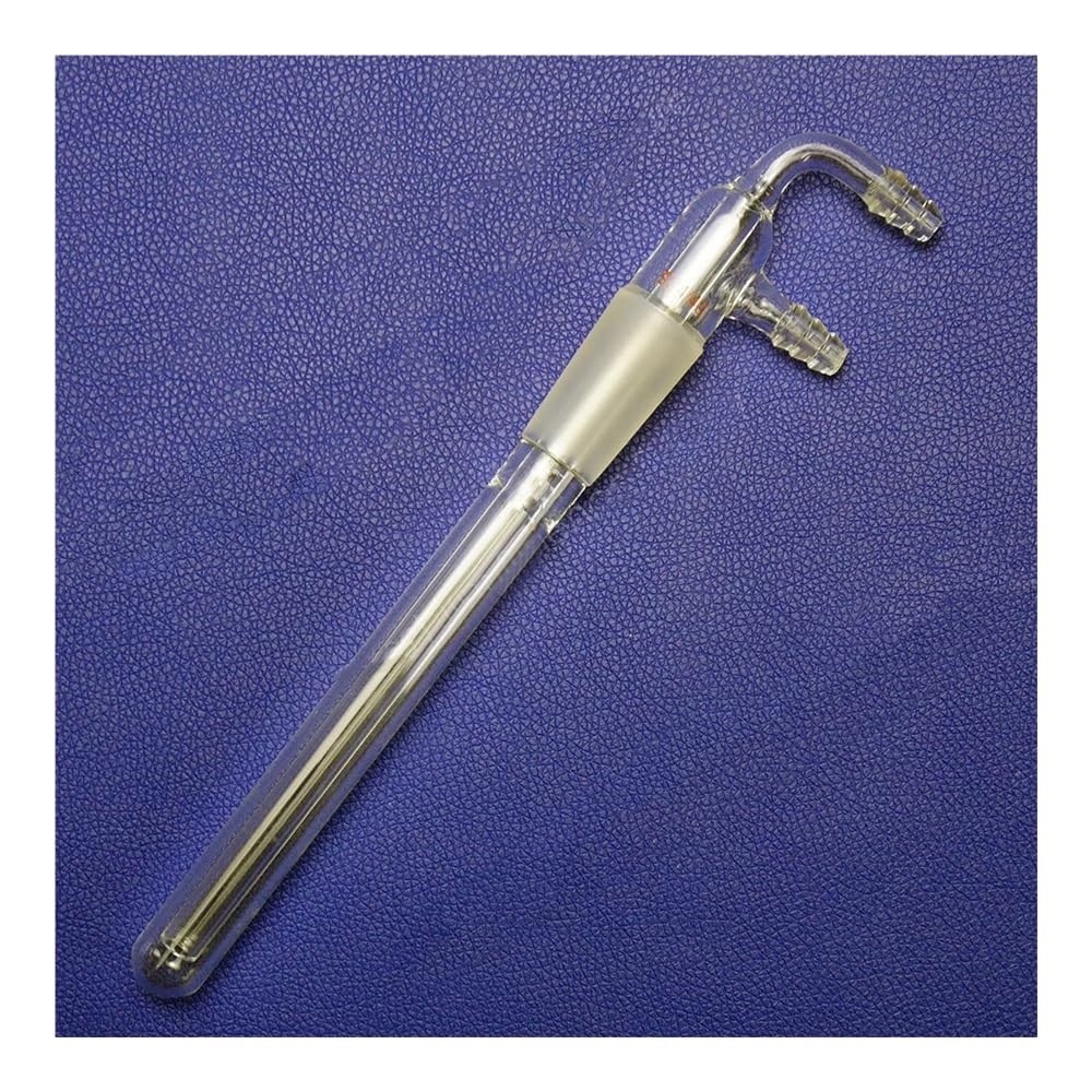 Szklany kondensator laboratoryjny 24/40 200 mm z przyłączem węża