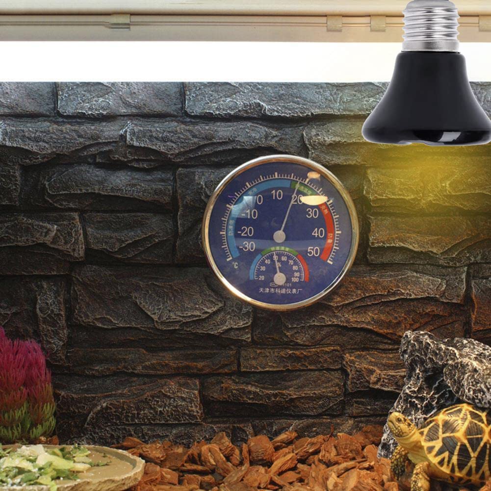 10X Heiße 75W E27 Haustier Heiz Lampe Schwarz Infrarot Keramik Emitter Wärme Glühbirne Haustier Brut Reptil Lampe 220-230V