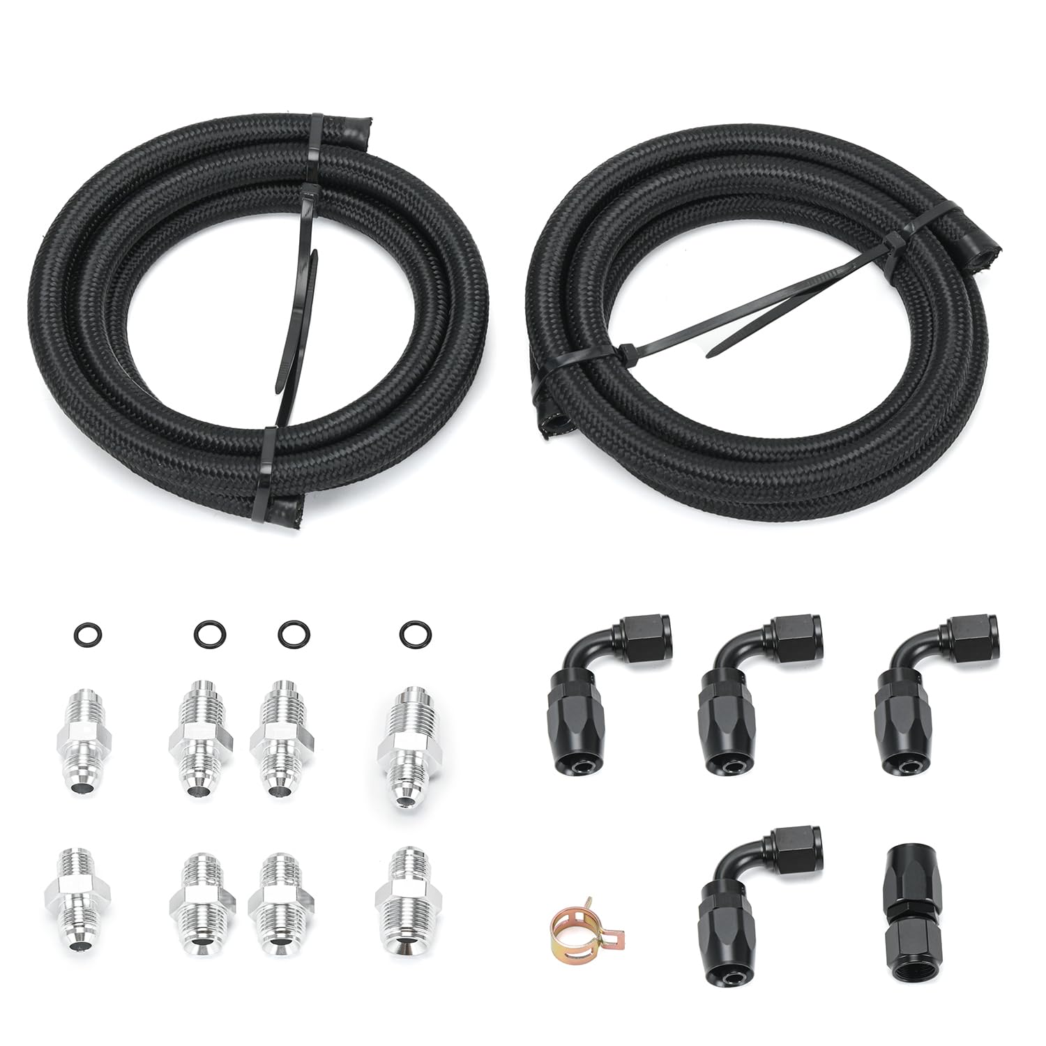 Photo 1 of ***MISSING PARTS***
PQY AN6 Power Steering Pump Hose Fitting Kit Return to Reservoir Hose Kit for Pump Mount Reservoir Compatible with LS Swap LS1 LS3