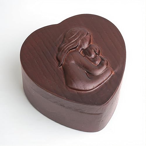 Miniatura 8 de Joyero de madera tallado a mano del árbol de la vida – Caja de almacenamiento de recuerdos artesanal, regalo decorativo hecho a mano para mujeres y