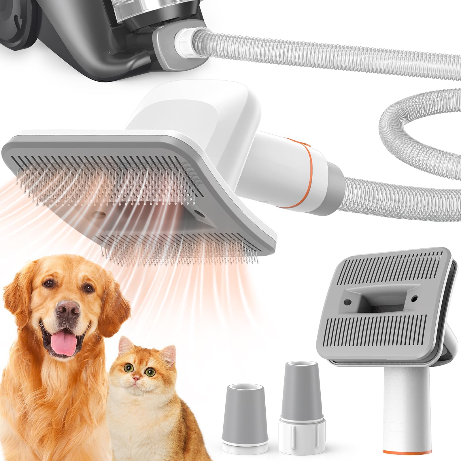 2 in 1 Pet Hair Fur Removal Multifunctional Pet Comb Dog Cat Grooming Vacuum Brush