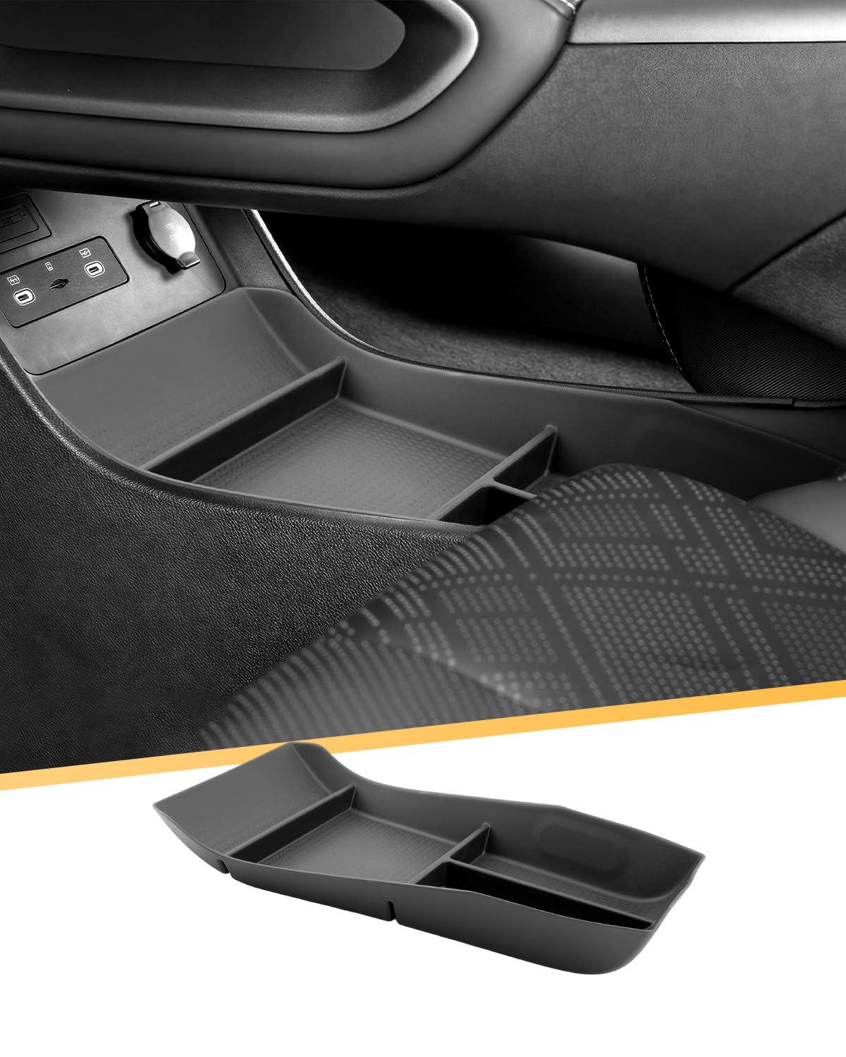 YEE PIN Vassoio portaoggetti sotto la console centrale per BYD Atto 2 EV DM-i 2026 (non per Atto 2 2025), console centrale, scatola inferiore per controllo centrale, organizer per Atto 2 DM-i EV 2026