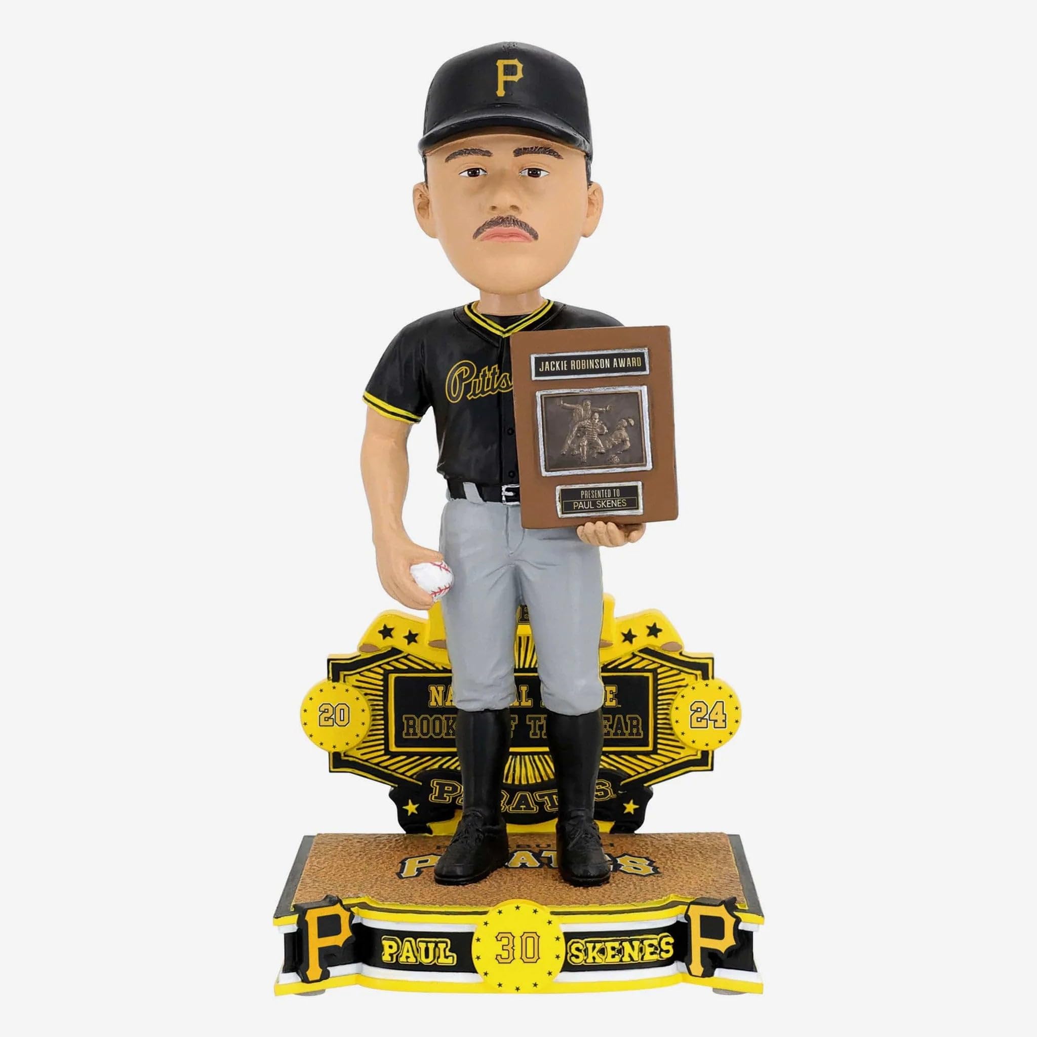 Paul Skenes Pittsburgh Pirates 2024 Rookie Of The Year Bobblehead