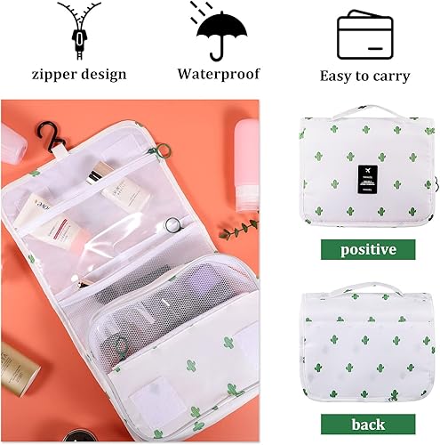 Vista 25 de Pengxiaomei Neceser de tocador, bolsa de cosméticos colgante impermeable, bolsa de maquillaje de viaje portátil, bolsa de maquillaje multifunción