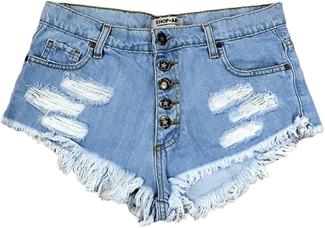 Vicolo Pantaloncini corti jeans con strappi - Calibro Shop
