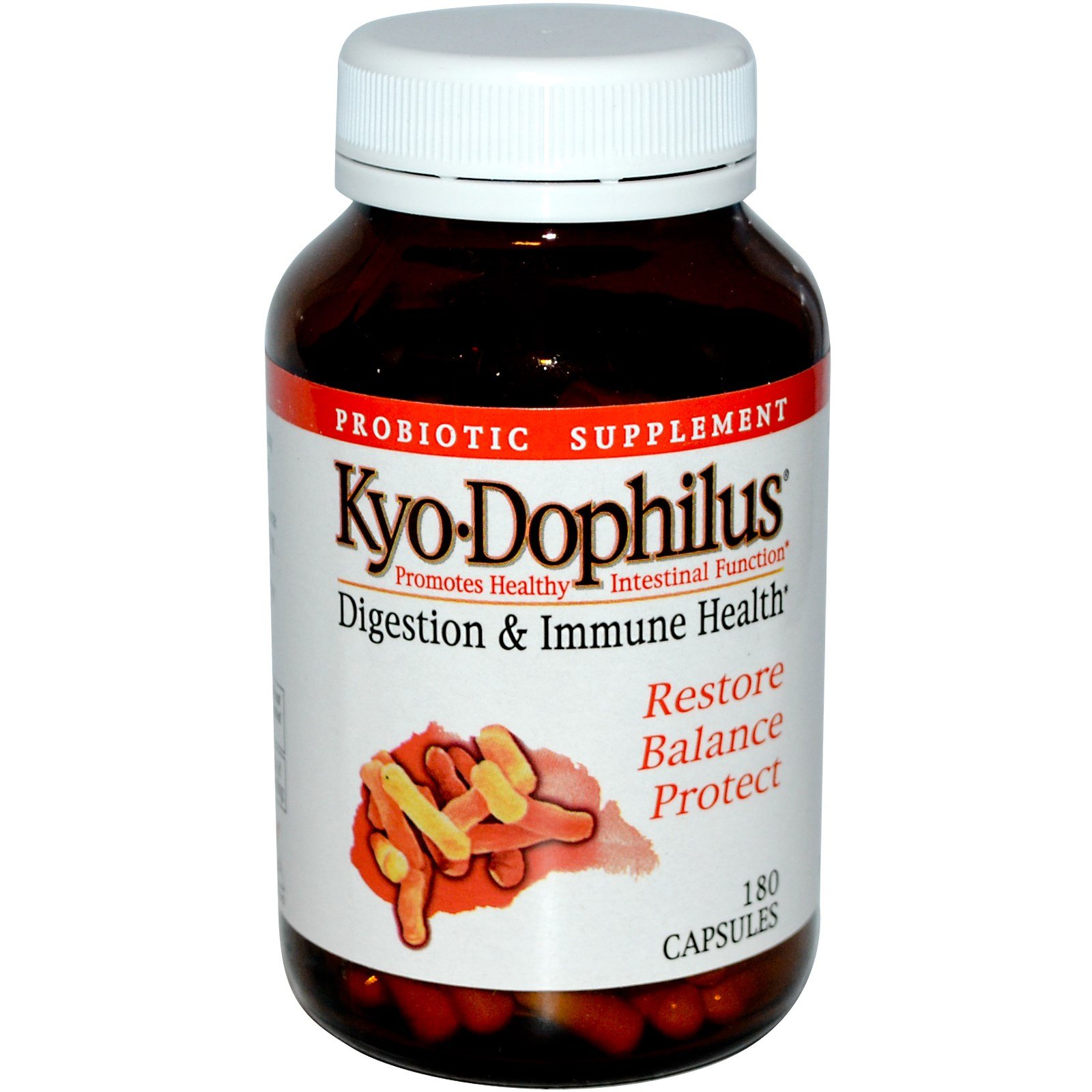Kyolic Kyo-Dophilus Digestion and Immune Health Capsules - 180 Ea (Pack of 3)