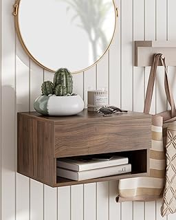 27 Small Bedroom Ideas That Maximize Every Inch 65 Floating Nightstand, Small Modern Floating Nightstand with Drawer, Float...