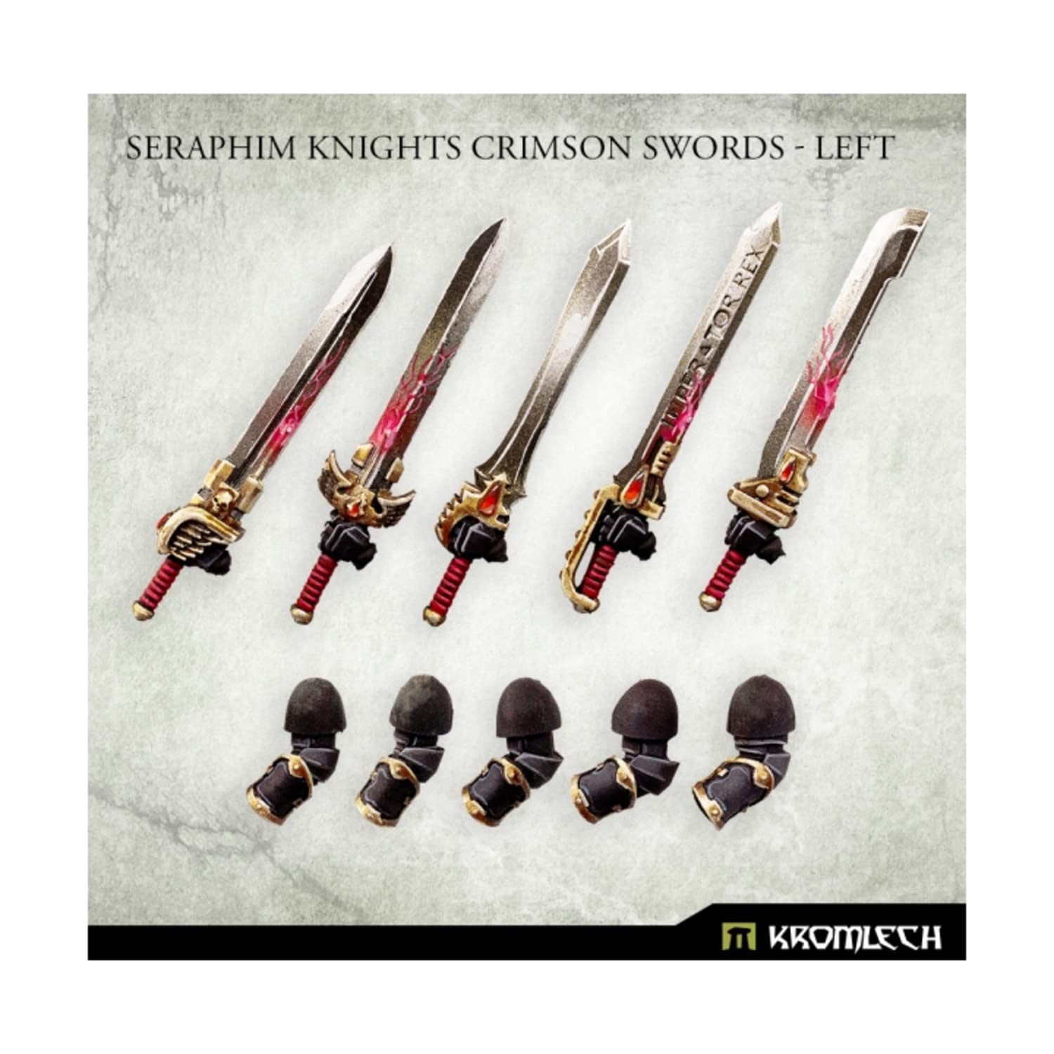 Kromlech Seraphim Knights Crimson Swords - Left