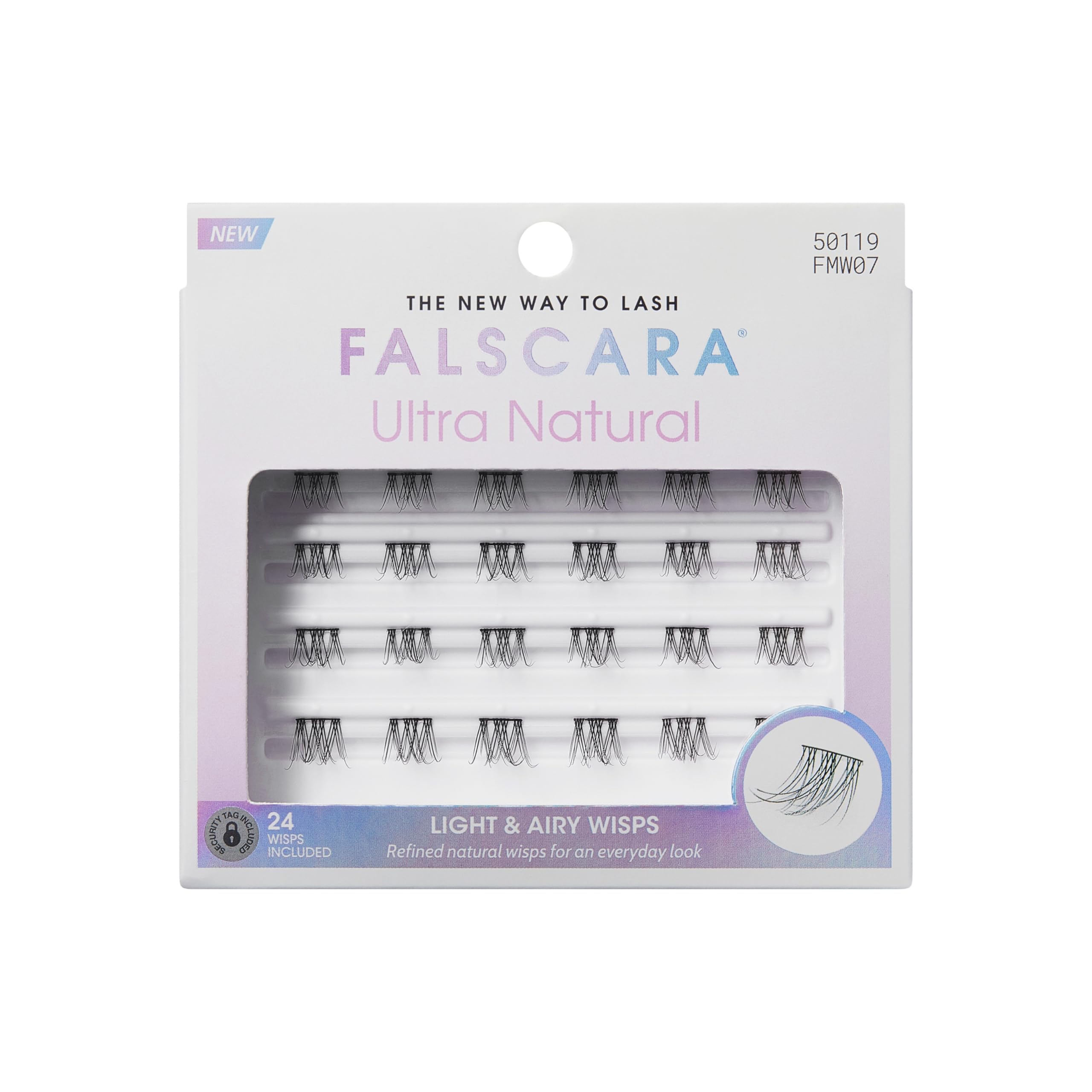 FALSCARA Ultra Natural False Eyelashes, Lash Extension Kit, Light & Airy Ultra Natural Volume Lash Clusters, 8mm-10mm-14mm, Water Resistant, 30 Lash