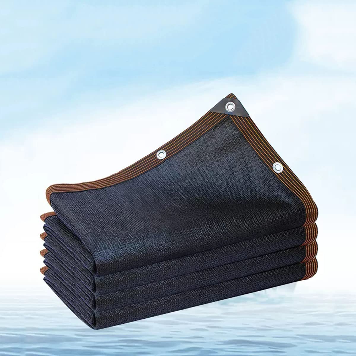 Outdoor Sunblock Shade Cloth - 18-Pin Sunshade Net Thickened Anti-Aging, UV Resistant, Shade Mesh for Balconies Gardens Swimming Pools