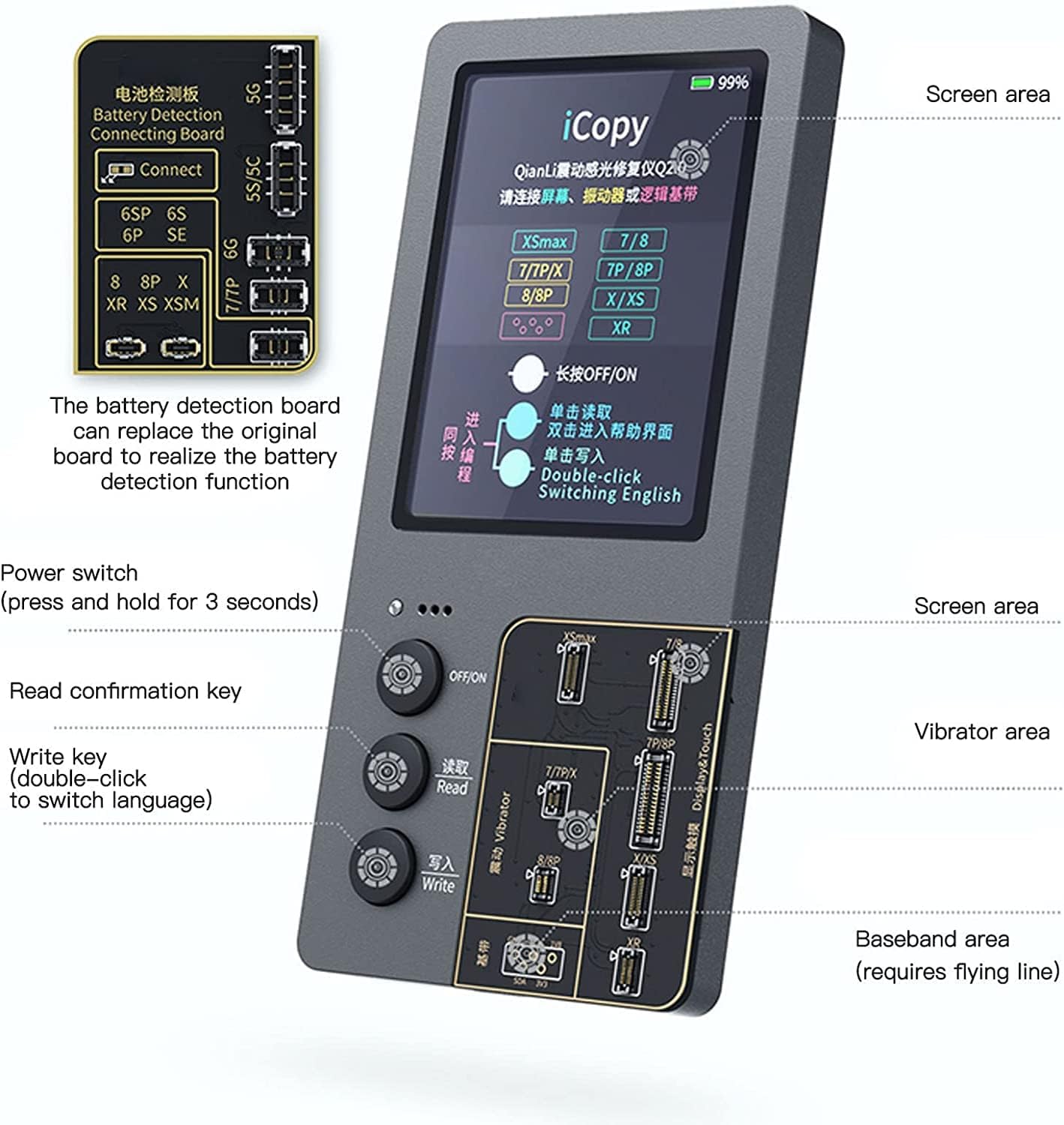 2023 latest version new for 1313 pro13 maxicopy plus 2 2 programmer for lcd screen display touch eprom vibrator chip data recovery tool repair bo