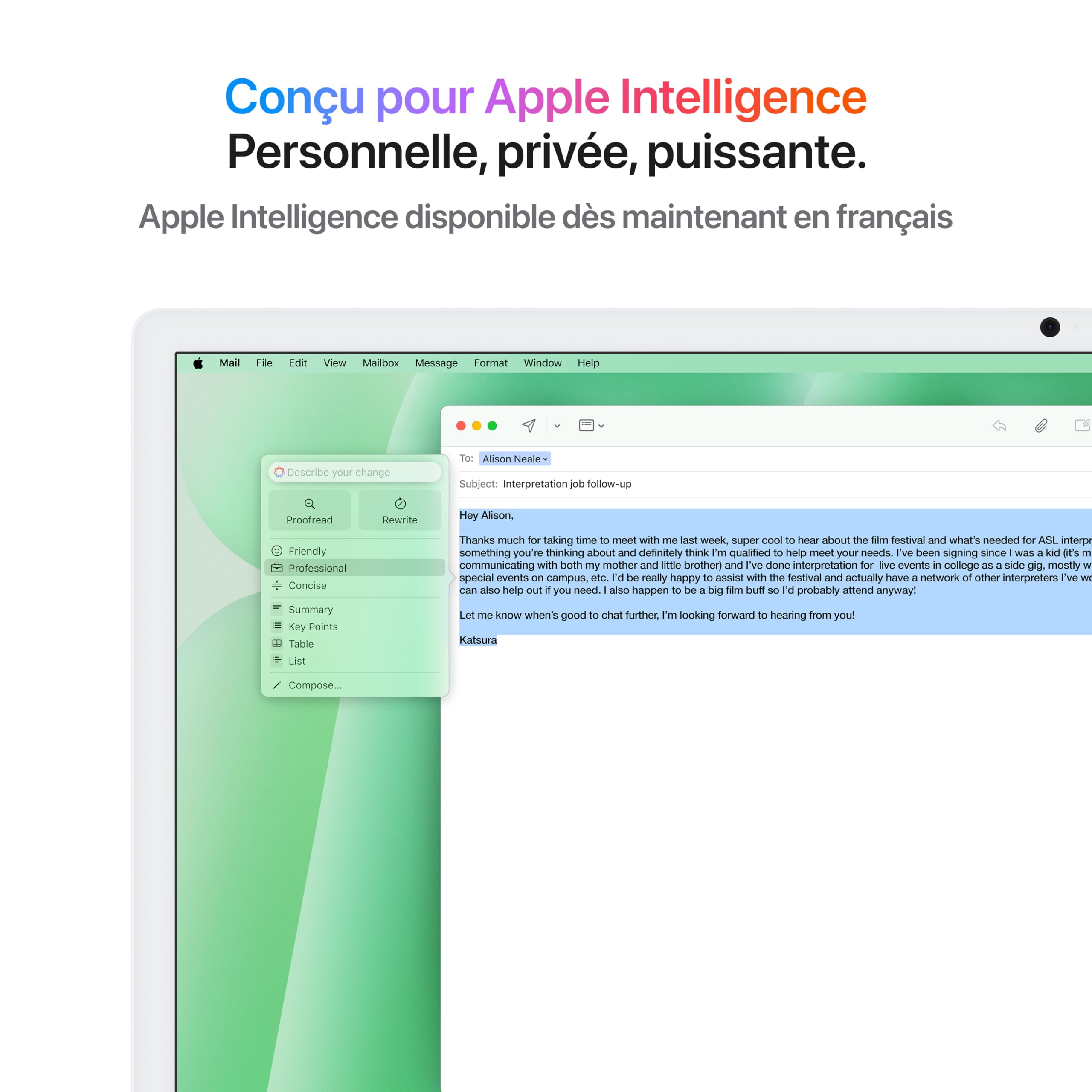 Apple iMac Ordinateur de Bureau Tout-en-Un avec Puce M4, CPU 8 cœurs et GPU 8 cœurs : Conçu pour Apple Intelligence, écran Retina 24'', 16 Go de mémoire unifiée, 256 Go de Stockage SSD ; Vert