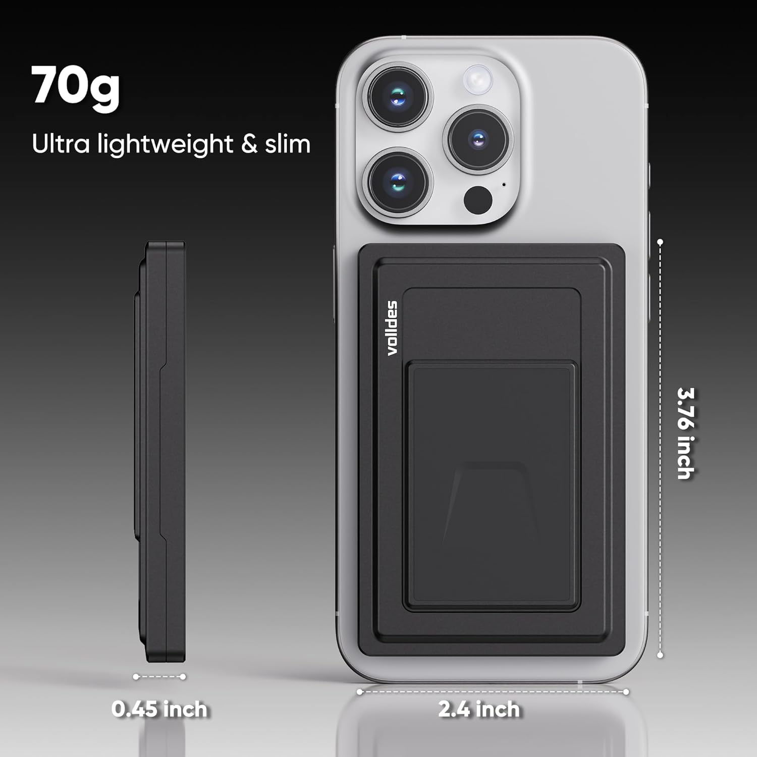 Metal Wallet For Men - Aluminum Magnetic Wallet, RFID Blocking, Push Button Slide-Out Quick Access, Slim Minimalist Front Pocket Wallet, Holds 5-7 Cards (Black, Magnetic) - Image 7