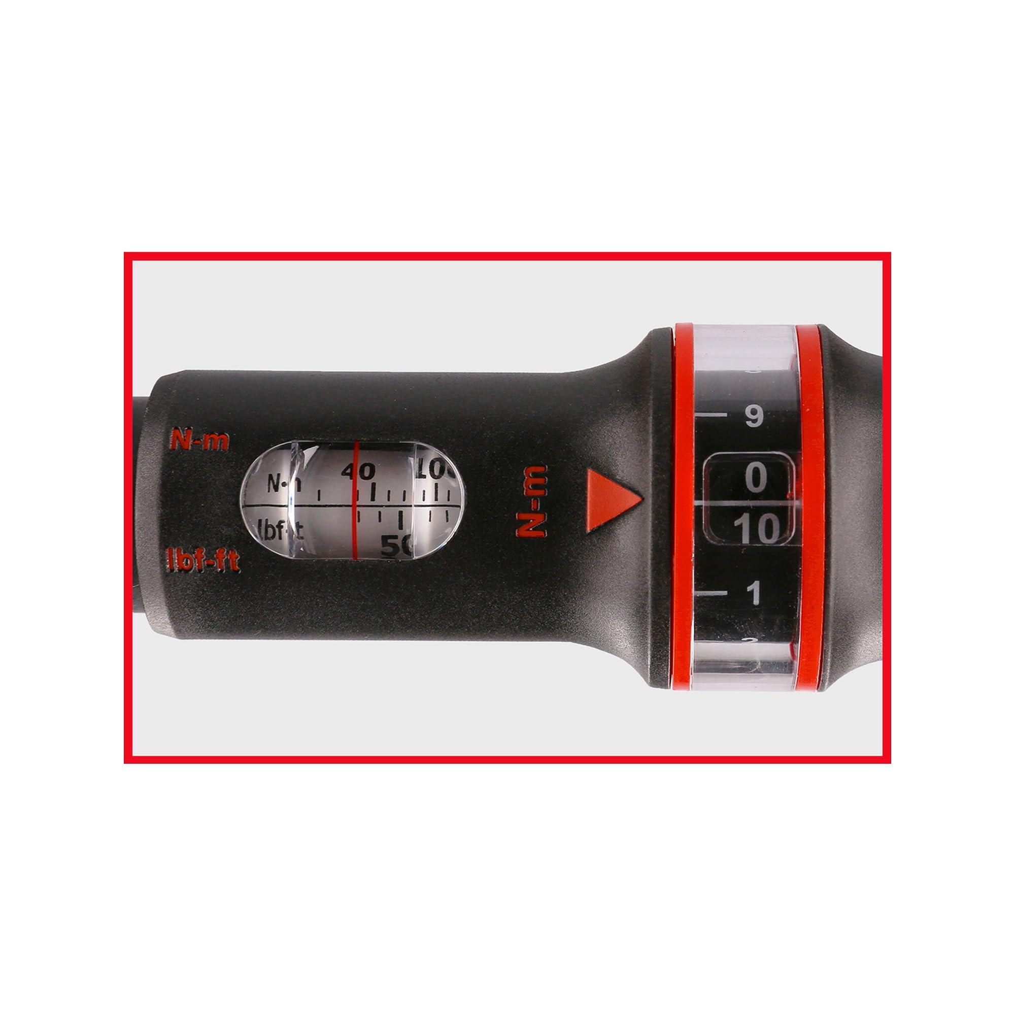 KS Tools 516.1442 1/2" Llave dinamométrica ERGOTORQUE®precision con cabezal de carraca de cambio de posición por mando giratorio 40-200Nm