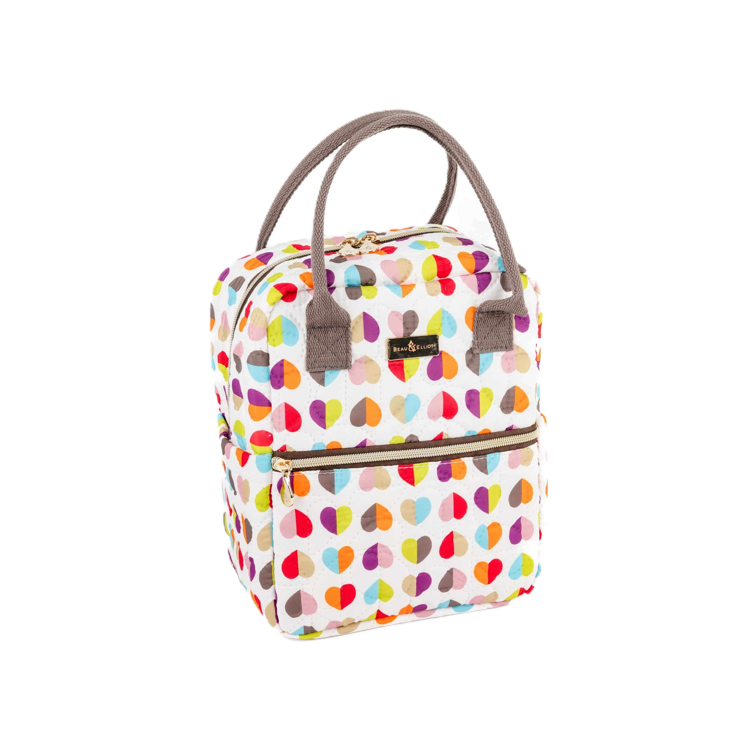 BEAU & ELLIOT Oxford Quilted Upright Lunch Bag, 6 Litre (Multi)
