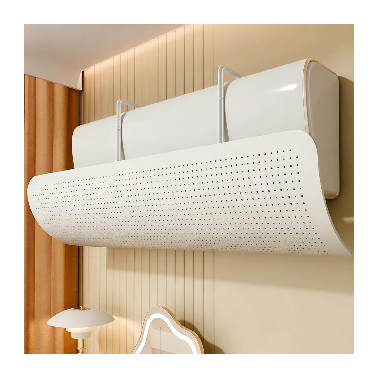 HBOOMOEM Window Air Conditioners Windshield Universal, Universal Window Air Conditioner Deflector, Prevents Direct Airflow; Suitable For Homes, Bedrooms, And Offices.