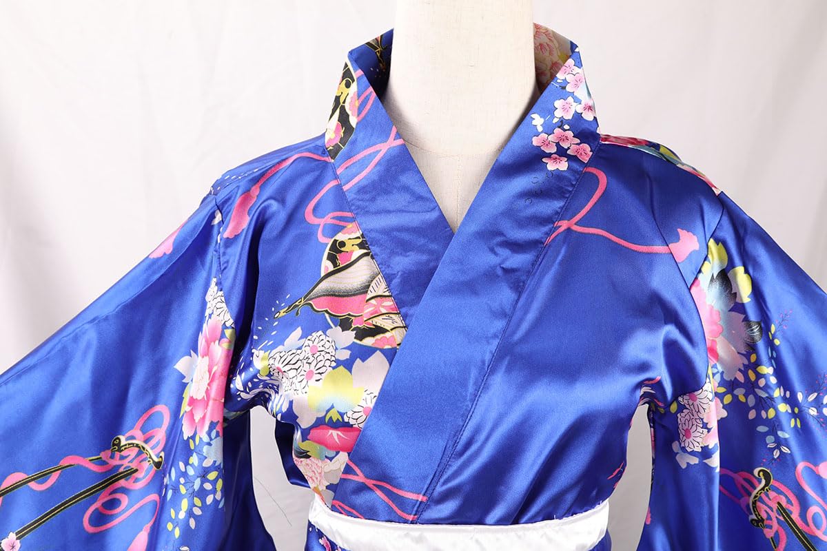 Kimono da donna tradizionale giapponese kimono vestito Halloween cosplay costume geisha yukata accappatoio