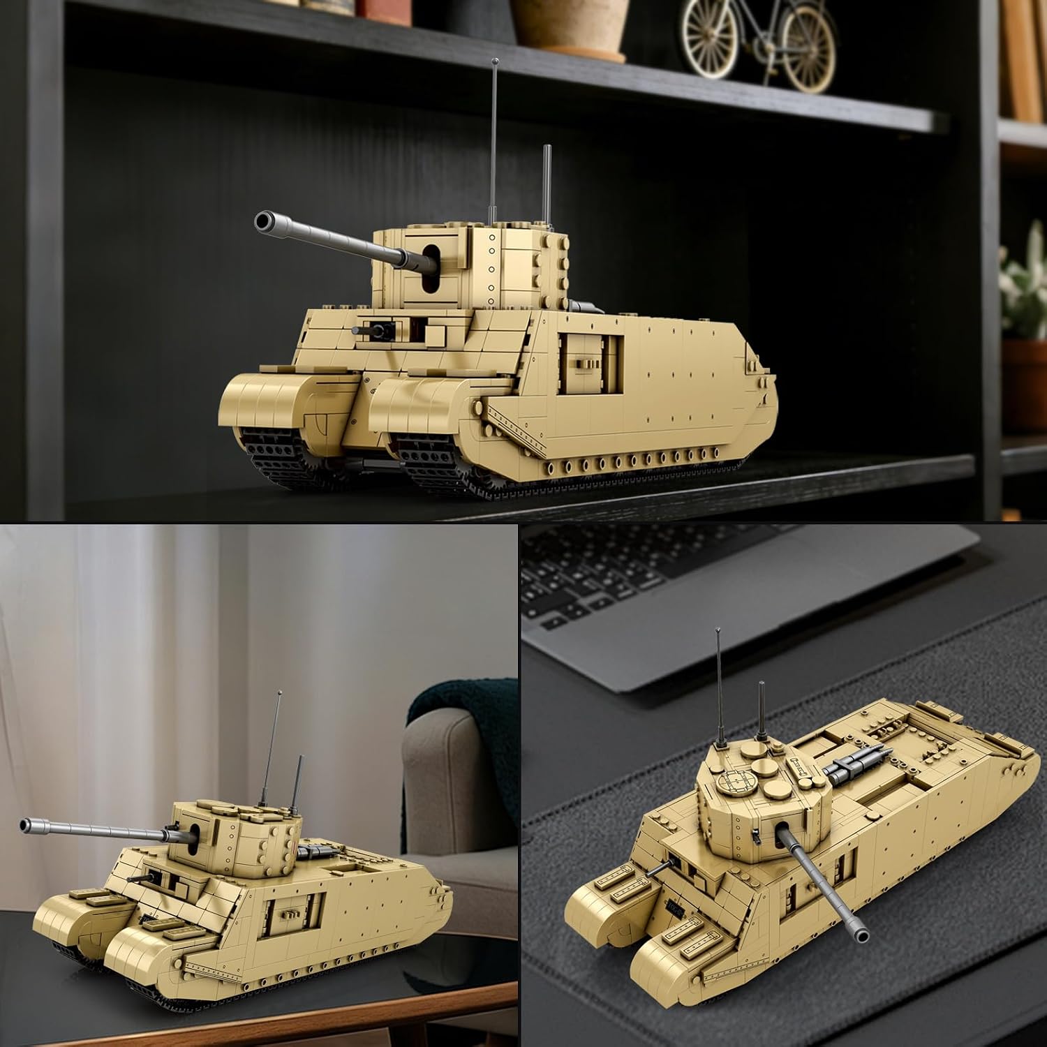 Reobrix TOG2 Tank Building Set, WW2 Army Tank Toys Building Kit 77032, Collectible Military Tanks Toy Model Set, World of Tanks Authorized, Ideal Gift for Military Enthusiasts Age 14+, 1427PCS