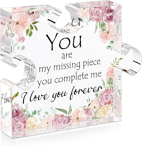 FreeJac Regalos para el día de San Valentín para ella, regalos de cumpleaños, ideas de regalo de boda, aniversario, recuerdo de 4.7 x 3.9 pulgadas, disponible en Yaxa Colombia