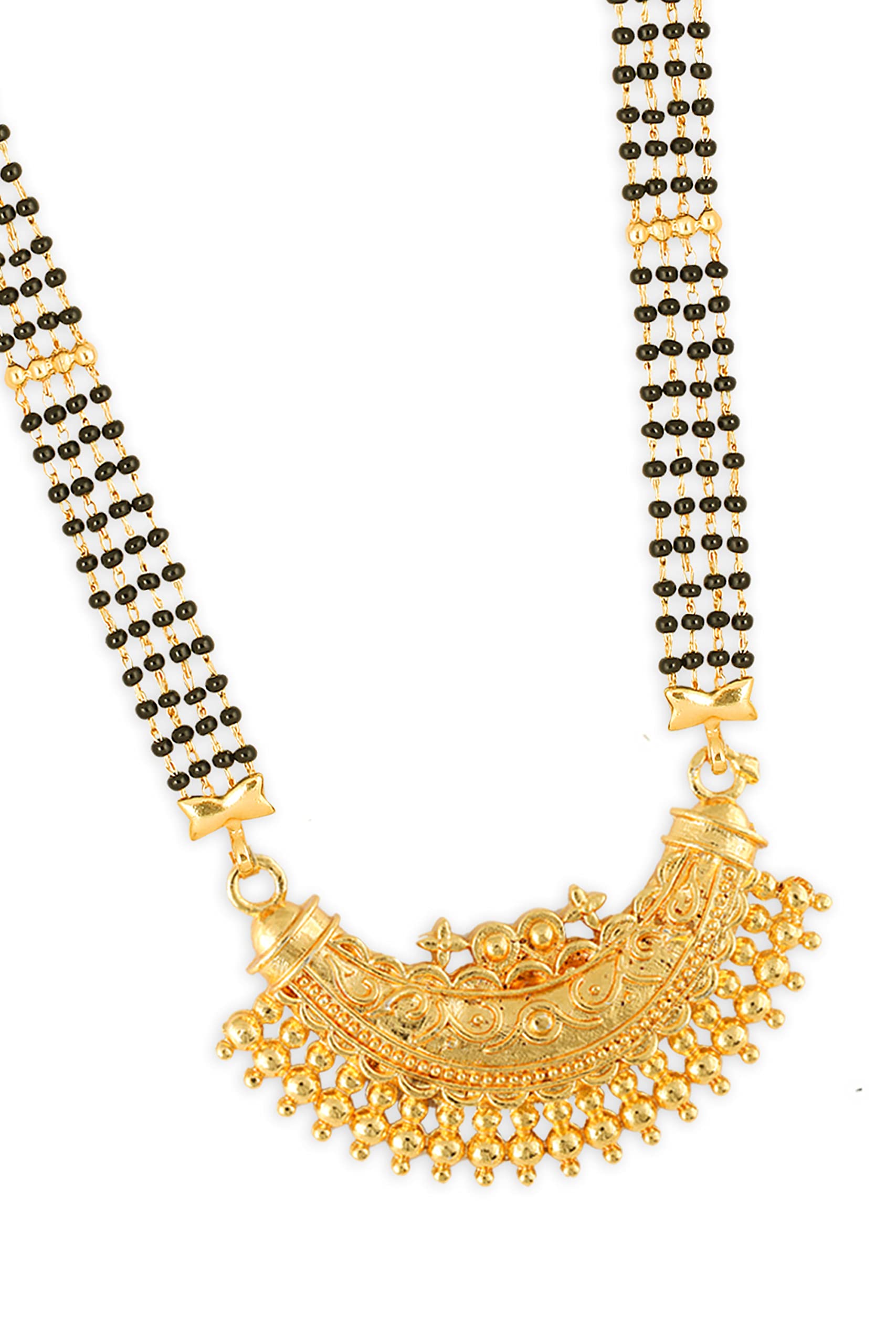 MEENAZ Mangalsutra For Women Girls Ladies Temple South Indian Traditional 1 Gram Gold Stylish Maharashtrian Long Double Chain Wati Mangal sutra Pendant Tanmaniya Black golden Nallapusalu Chains-296 (B0BNSXY52F) Amazon Price History, Amazon Price Tracker
