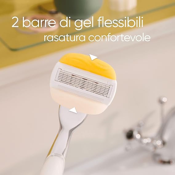 Gillette Venus Razor Blades Womens Comforglide Coconut Plus Olaz For Razor 5 Blades, Pack of 3