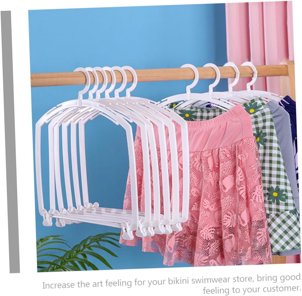 5pcs Swimsuit Bikini Display Stand Plastic Hangers for Body Suit Heavy Duty Hangers