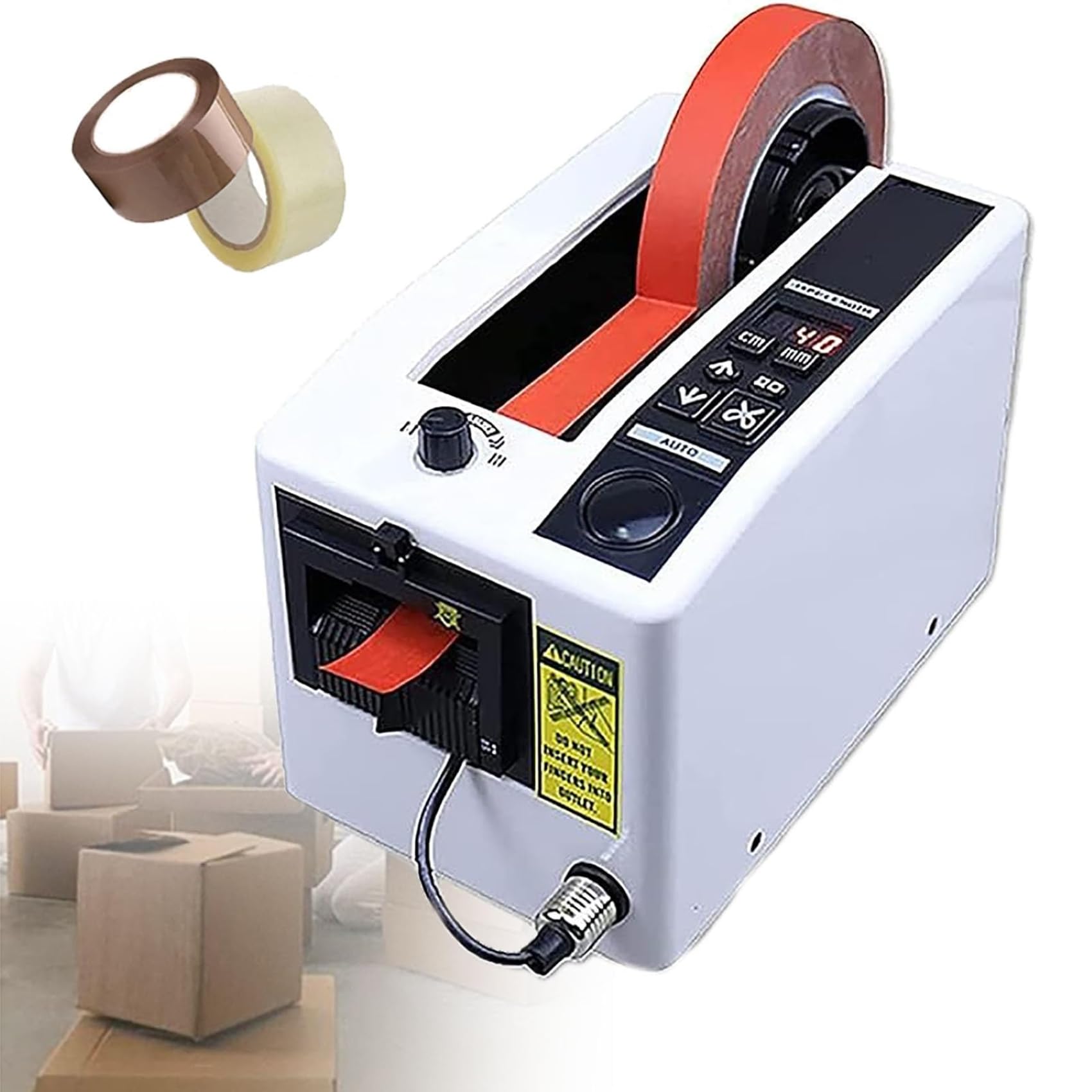 Coupe-adhésif automatique précis avec rouleau réglable pour ruban électrique