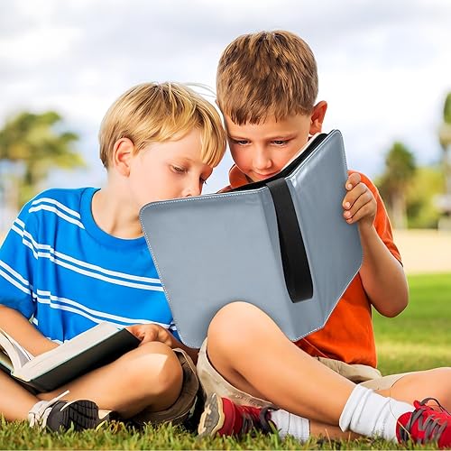 Vista 54 de Carpeta de tarjetas morada con 4 bolsillos, 400 bolsillos con 50 fundas extraíbles, álbumes de tarjetas intercambiables, carpeta de tarjetas