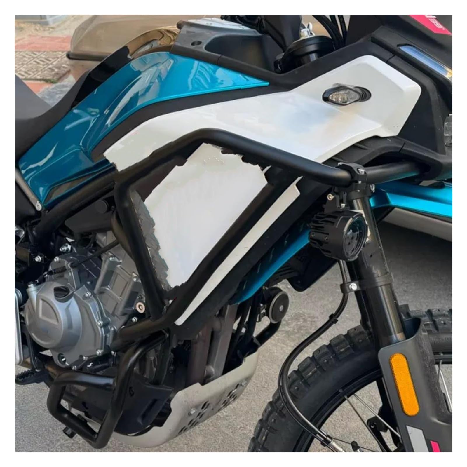 Barre Protezione PER 450 MT PER 450MT PER 450-MT 2024 Protezione Telaio Moto PARAurti Protezione Motore Highway Crash Bar Tamponi Paratelaio(Lower Black)