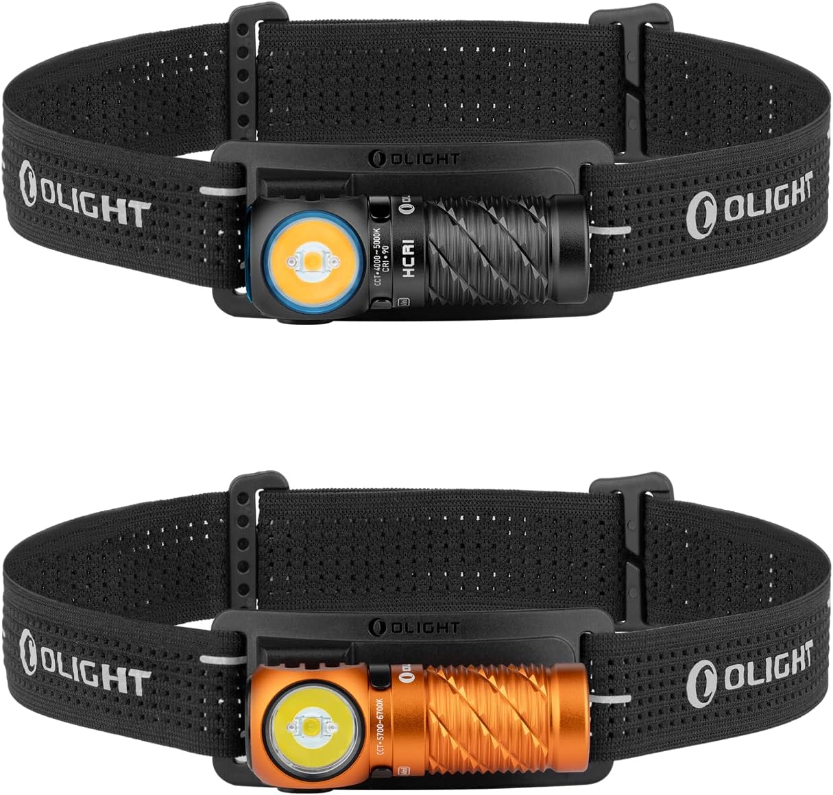 OLIGHT Perun 3 Mini Headlamp 1250 Lumens LED Head Flashlight Bundle with Perun 3 Mini Headlamp 920 Lumens LED Head Flashlight