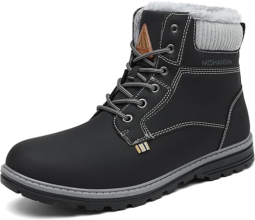 Botas de senderismo para hombre y mujer, resistentes al agua, antideslizantes, de cuero, botines casuales