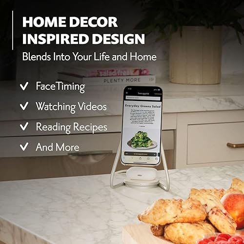 Miniatura 5 de Courant MAG2 Soporte de carga inalámbrico  Lino belga  Cargador multidispositivo 2 en 1  Soporte magnético para iPhones MagSafe con base de carga