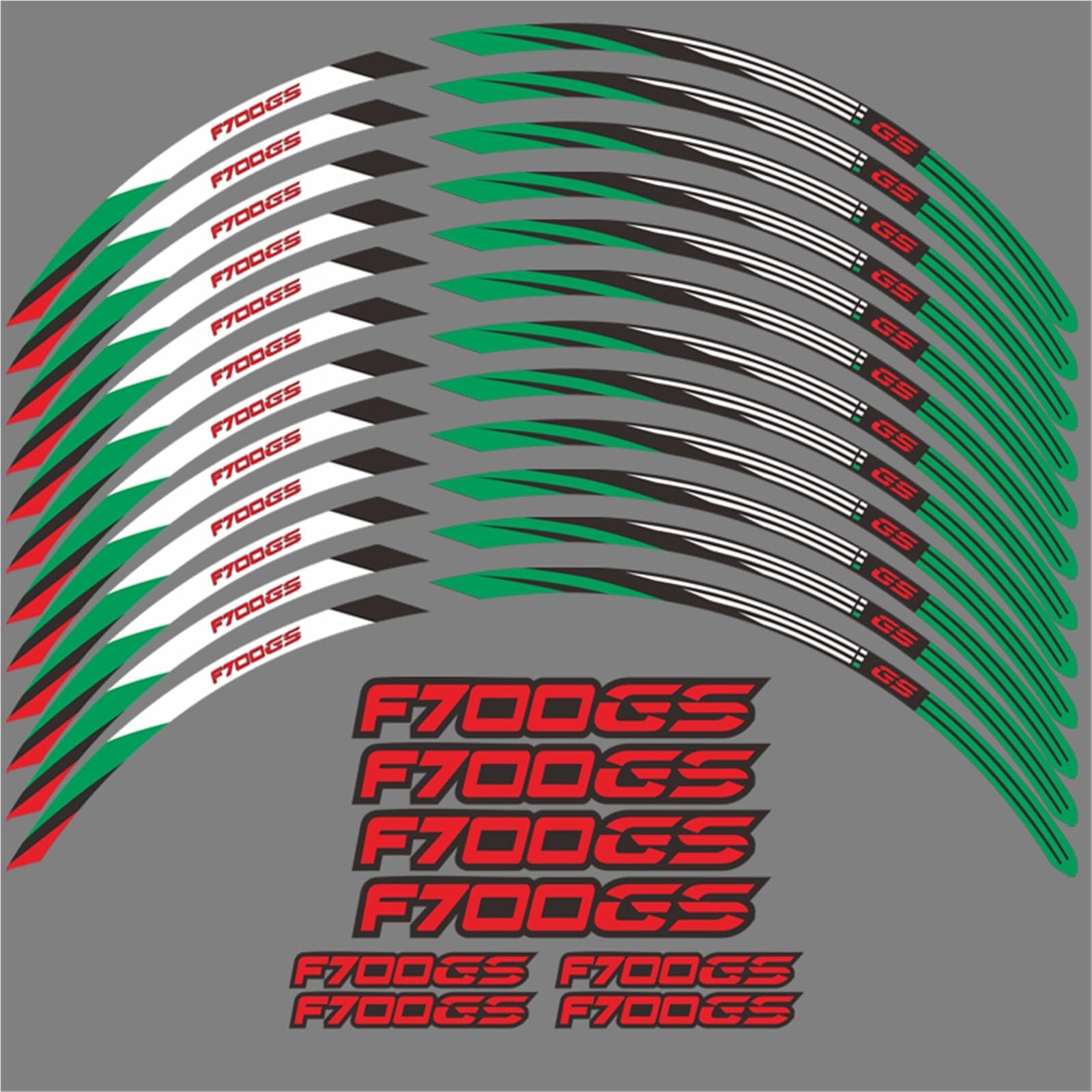 Motorcycle Wheel Sticker Rim Strip Tape for BMW F700GS F700 GS F 700 2012-2018 Accessories Waterproof Decals