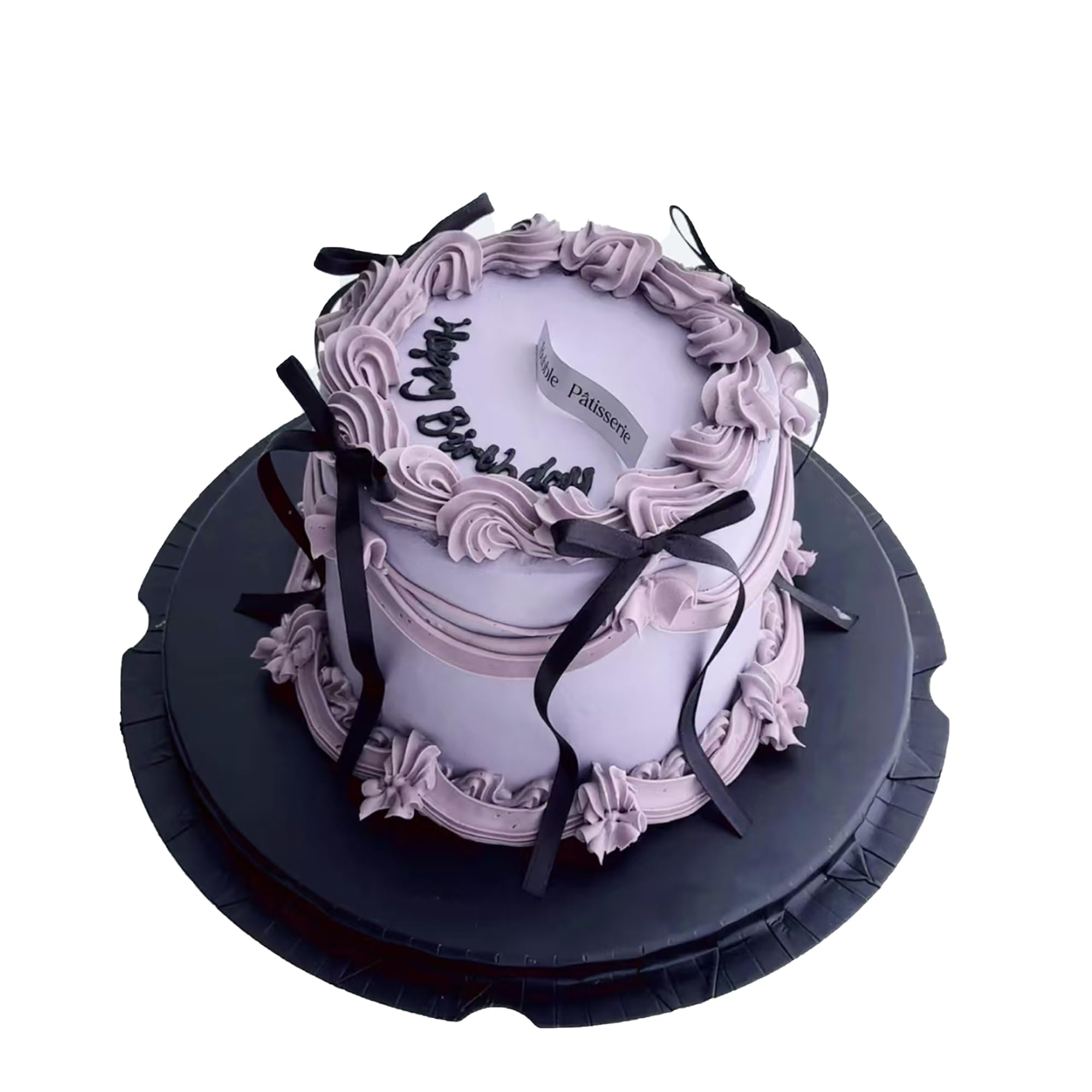 Etwgbaby 20 Pack Bow Cupcake Toppers Birthday Bowknot Ribbons Coquette Black Bow High Footed Cup Balloon Wall Party Decorations Bridal Cake Dessert Picks Baby Girl Boy Birthday Wedding Party Supplies